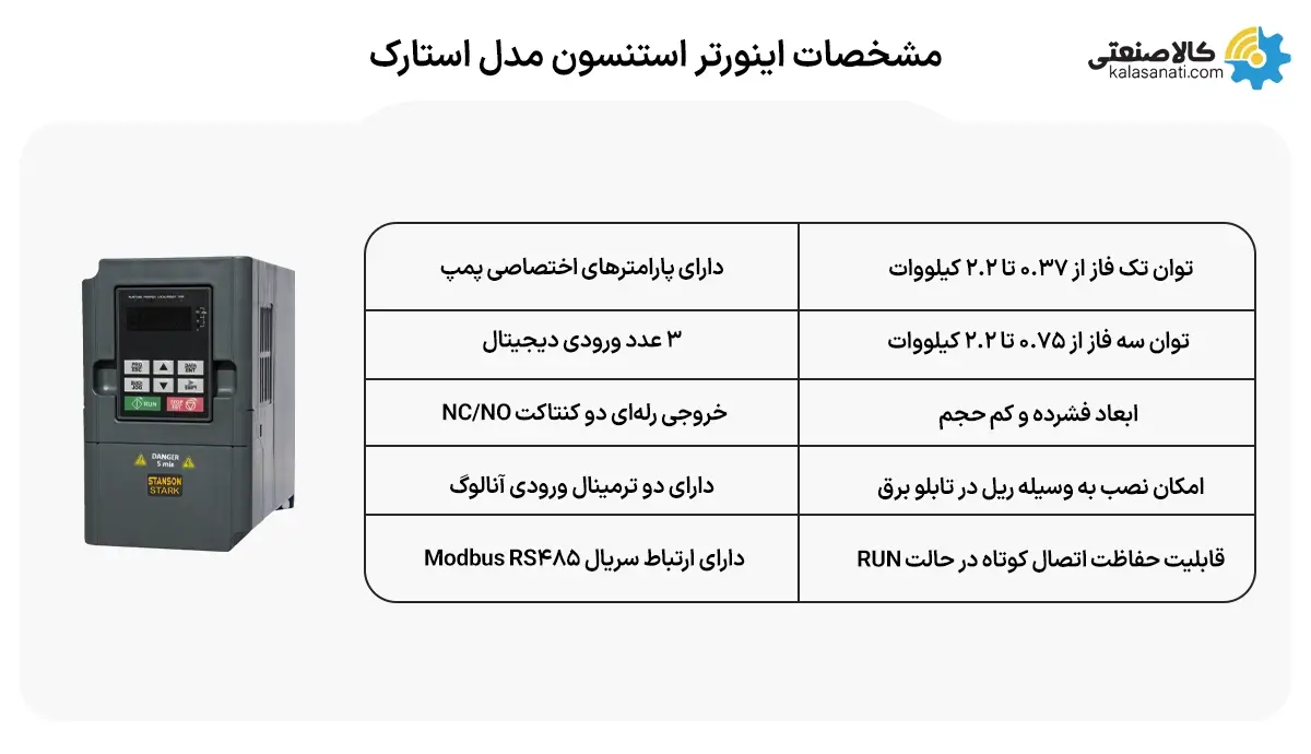 مشخصات اینورتر استنسون مدل استارک